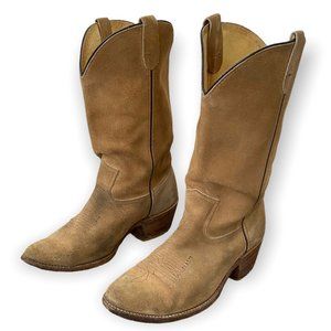 Double H Mens Suede Cowboy Western Quality Boots SZ 11